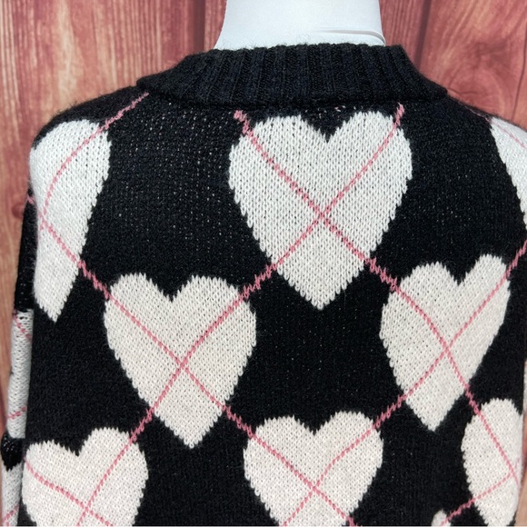 Torrid vegan cashmere oversized long sleeve V-neck heart cardigan sweater 3X - Picture 10 of 17